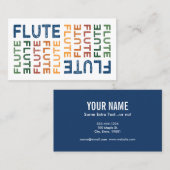 Flute Colorful Visitekaartje (Voorkant / Achterkant)