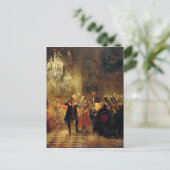 Flute concert met Frederick de Grote Briefkaart (Staand voorkant)