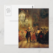 Flute concert met Frederick de Grote Briefkaart (Voorkant / Achterkant)