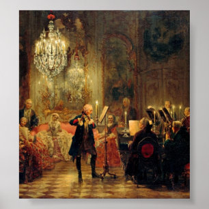 Flute concert met Frederick de Grote Poster