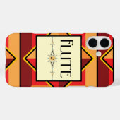 Flute Decorative Block Case-Mate iPhone Case (Achterkant (horizontaal))