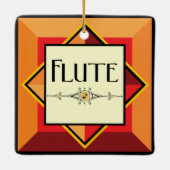 Flute Decorative Block Keramisch Ornament (Achterkant)