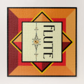 Flute Decorative Block Legpuzzel (Horizontaal)