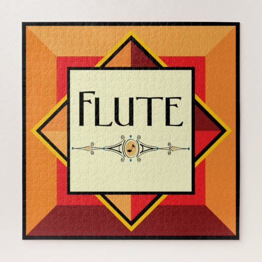 Flute Decorative Block Legpuzzel (Verticaal)