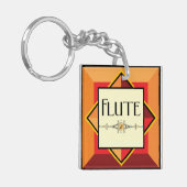 Flute Decorative Block Sleutelhanger (Voorkant Links)