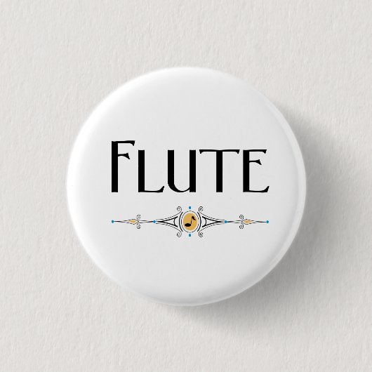 Flute Decorative Line Ronde Button 3,2 Cm (Voorkant)