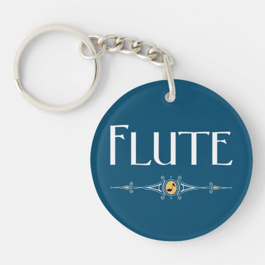 Flute Decorative Line Sleutelhanger (Voorkant)