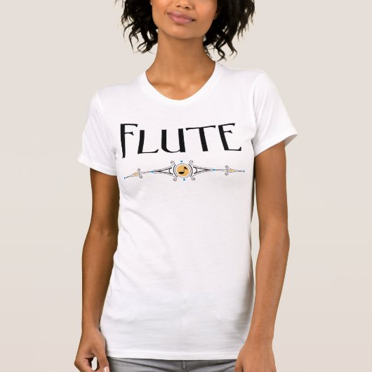 Flute Decorative Line T-shirt (Voorkant)