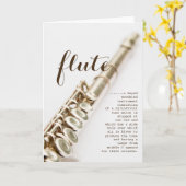 Flute definition Wenskaart Kaart (Gele Bloem)