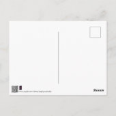 Flute die Kokopelli Cijfer afspeelt - Blauw op Rus Briefkaart (Achterkant)