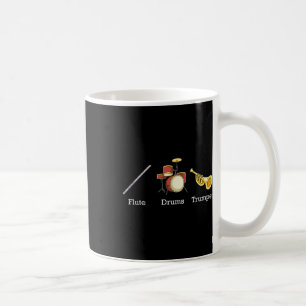 Flute Drums Trompet Band Instrumenten Subtiele Ant Koffiemok
