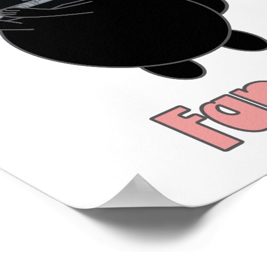 Flute Fanatic Black Cat Poster (Hoek)