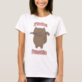 Flute Fanatic Brown Cat T-shirt (Voorkant)