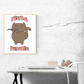 Flute Fanatic Cat Schattige Poster