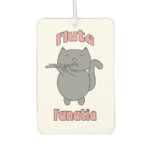 Flute Fanatic Gray Cat Pink Luchtverfrisser (Voorkant)