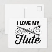 Flute Flute | Muziekinstrumentenband en geschenken Briefkaart (Voorkant / Achterkant)