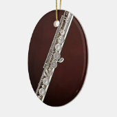 Flute Flutist Musician Oval Ornament (Links)
