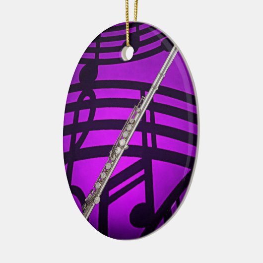 Flute Flutist Musician Oval Ornament (Links)