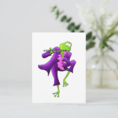 Flute Frog Briefkaart (Staand voorkant)