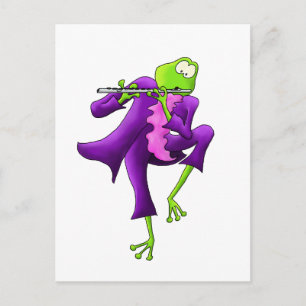 Flute Frog Briefkaart