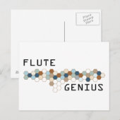 Flute Genius Briefkaart (Voorkant / Achterkant)