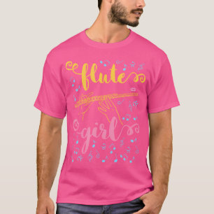 Flute Girl Flutist Band Orchestra T-shirt