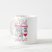 Flute Girl Way Cooler Player Funny Coffee Mok Band (Voorkant links)