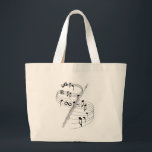 Flute Grote Tote Bag<br><div class="desc">Muziekmakers vieren het! Ik kondig de wereld trots aan,  ik speel de Flute!</div>