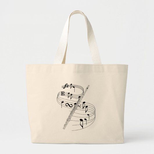 Flute Grote Tote Bag (Voorkant)
