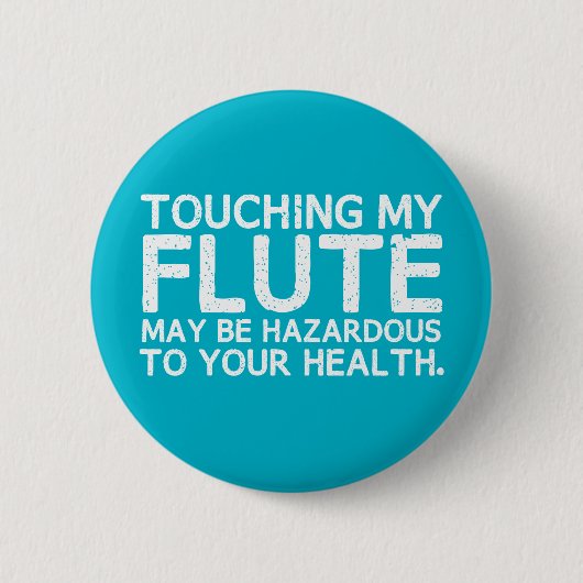 Flute Hazard Ronde Button 5,7 Cm (Voorkant)