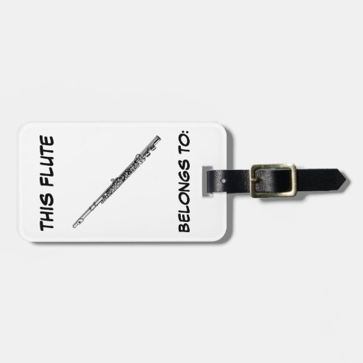 Flute Identification Label Bagagelabel (Voorkant horizontaal)
