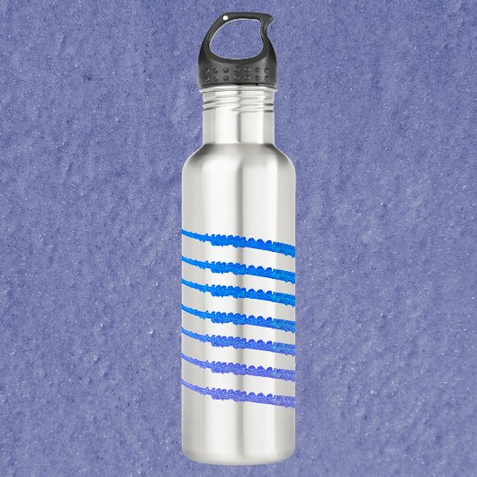 Flute Instrument Blue Ombre Waterfles