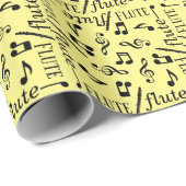 Flute Instrument Cadeaupapier (Rol Hoek)