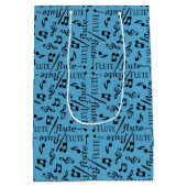 Flute-instrument Medium Cadeauzakje (Achterkant)