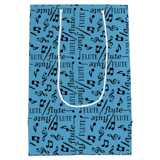 Flute-instrument Medium Cadeauzakje (Achterkant)