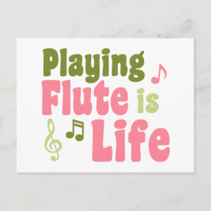 Flute is Life Briefkaart