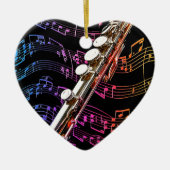 Flute is mijn passie_ keramisch ornament (Voorkant)