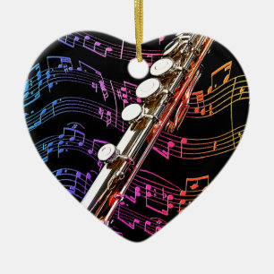 Flute is mijn passie_ keramisch ornament