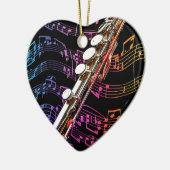 Flute is mijn passie_ keramisch ornament (Links)