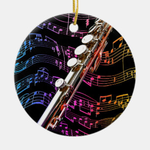 Flute is mijn passie_ keramisch ornament