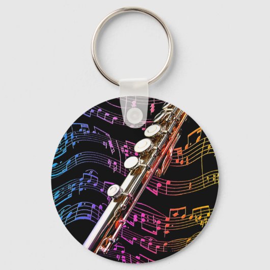 Flute is mijn passie_ sleutelhanger (Voorkant)