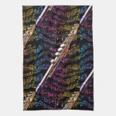 Flute is mijn passie_ theedoek (Verticaal)