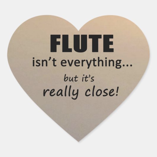 Flute is niet alles Sticker (Voorkant)