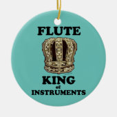 Flute King of Instruments Keramisch Ornament (Voorkant)