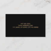 Flute Lessons Instrument Music Instructor Business Visitekaartje (Achterkant)