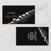 Flute Lessons Instrument Music Instructor Visitekaartje (Voorkant / Achterkant)