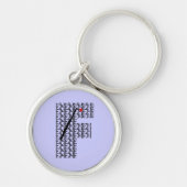 Flute Letter F Sleutelhanger (Voorkant)