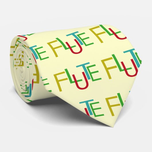 Flute Letters Stropdas (Opgerold)