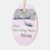 Flute Marching Band Mam Kerstversiering Keramisch Ornament (Links)