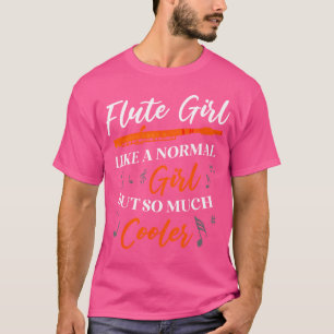 flute meisje als een normaal meisje, maar zo veel t-shirt